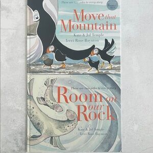 Set of 2 Usborne Books: Move That Mountain and Room on Our Rock